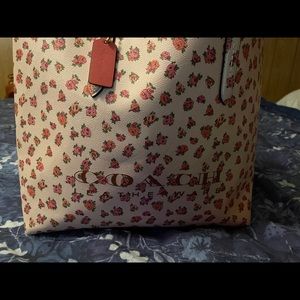 Coach floral tote